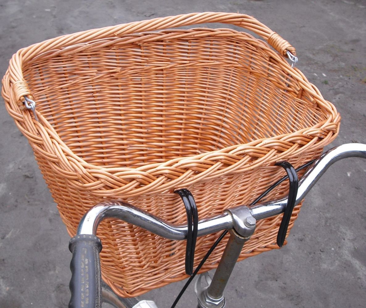 NEW Tapered Bicycle Basket Bolga Basket Small Front 