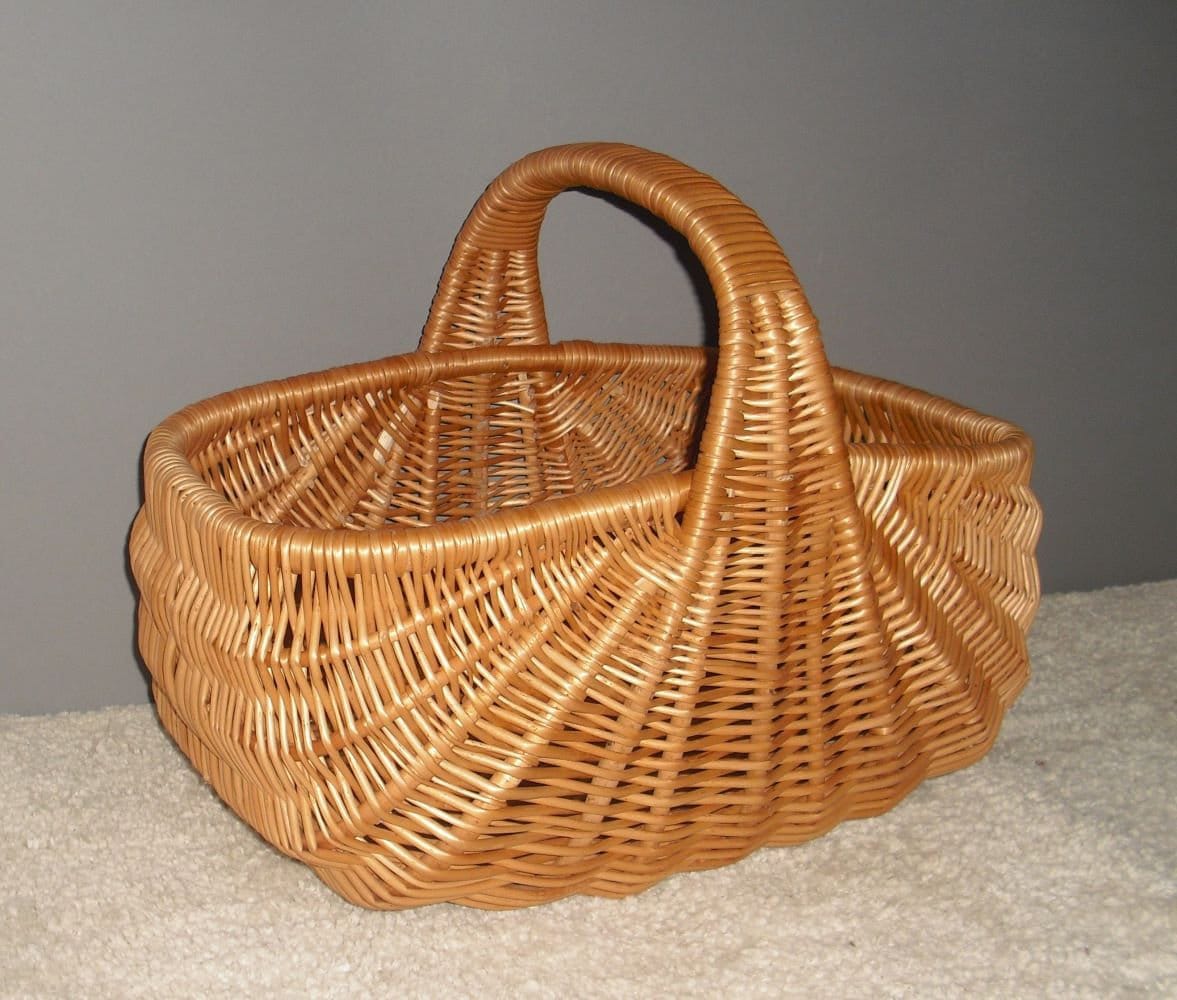Picnic Storage Ecological Basket Natural Wicker Shopping - Etsy