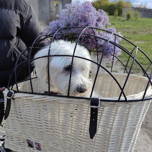 Bell tote 300 wicker bicycle basket white best sale