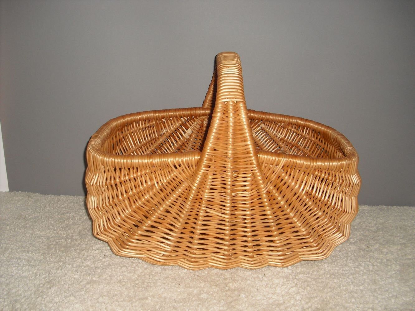 Picnic Storage Ecological Basket Natural Wicker Shopping - Etsy