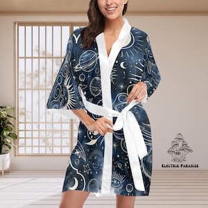 Zodiac Sky Kimono / Kimono Style Robe / Festival Kimono / Rave Outfit / Festival Gear