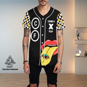 Candy Flip Jersey / Trippy Rave Jersey / Music Festival Outfit / Rave Outfit / Festival Gear