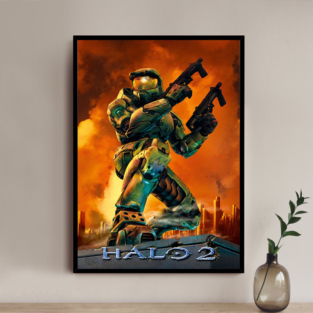 Halo 2 Poster High Quality Canvas Art Print Room Decoration Art Poster