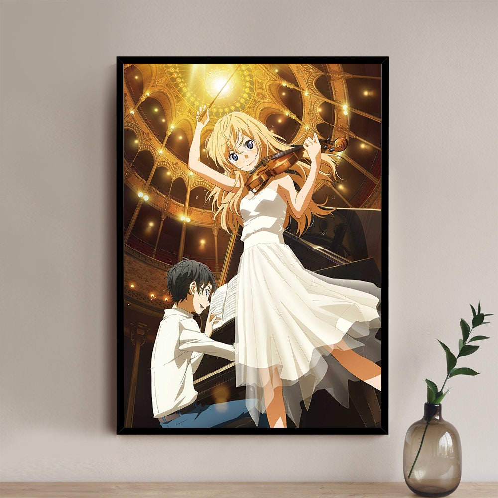 Shigatsu Wa Kimi No Uso Arima Kousei Miyazono Kaori Poster Paper