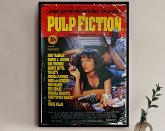 Pulp Fiction Movie Poster - High quality Canvas art print - Room decoration - Art Poster For Gift