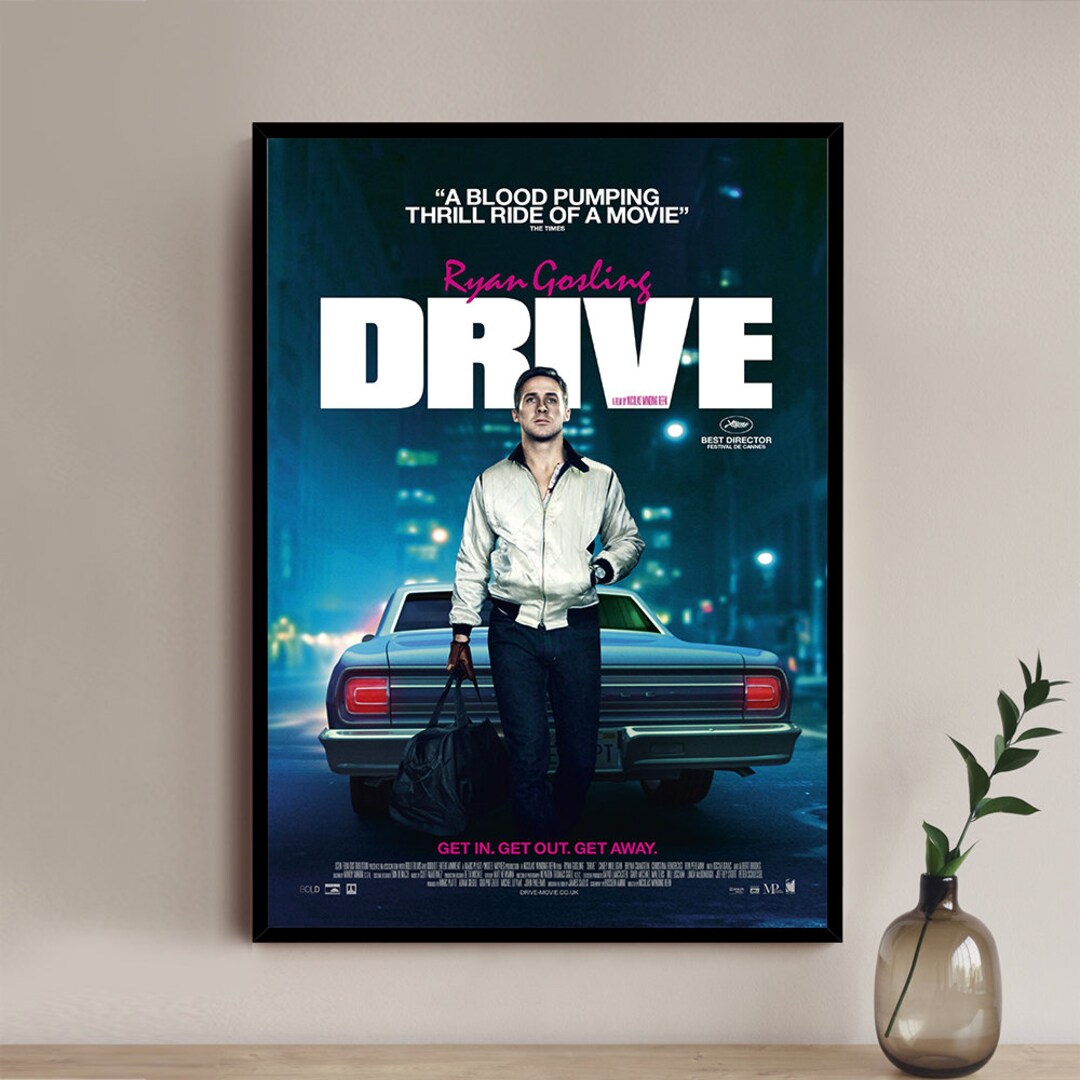 Drive Ryan Gosling Movie Poster High Quality Canvas Art Print Room