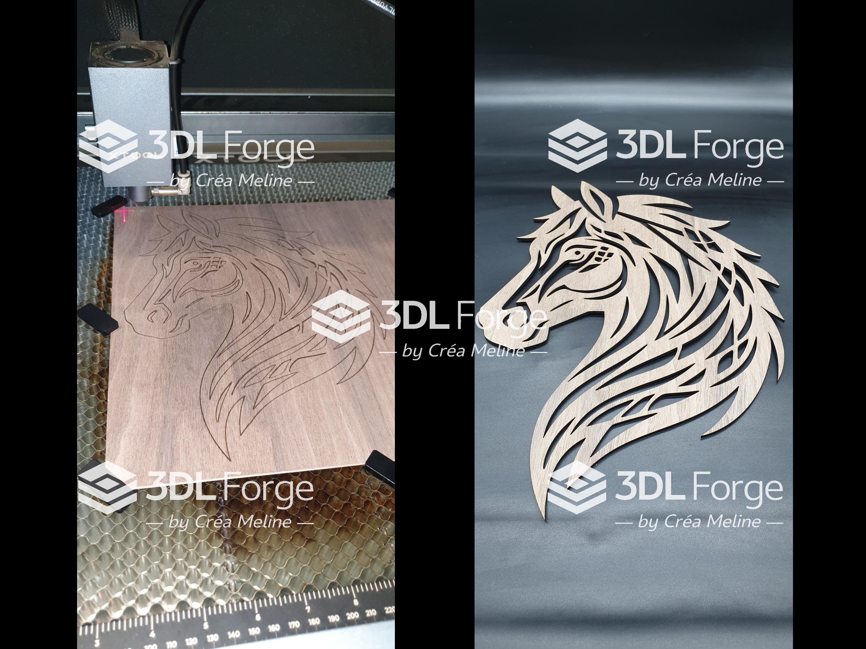 Horse Head SVG – Layered 3D Laser Cut File – 3 Layer Horse Wall Art ...