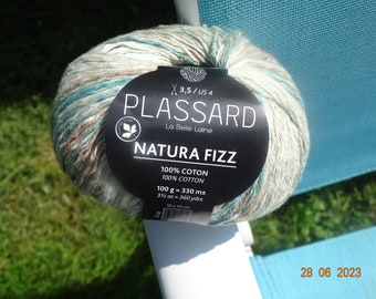 Plassard Natura Fizz coloris 03 100% Coton 330m Aig.3,5 28m/32rgs