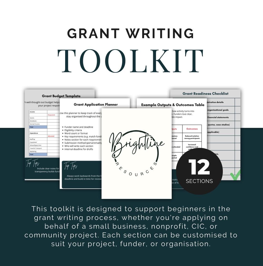 Grant Toolkit Bundle | Find, Apply & Win Funding | Editable Templates ...