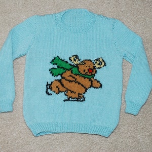 Ronny the Reindeer, Children&#39; s Jumper Knitting Pattern