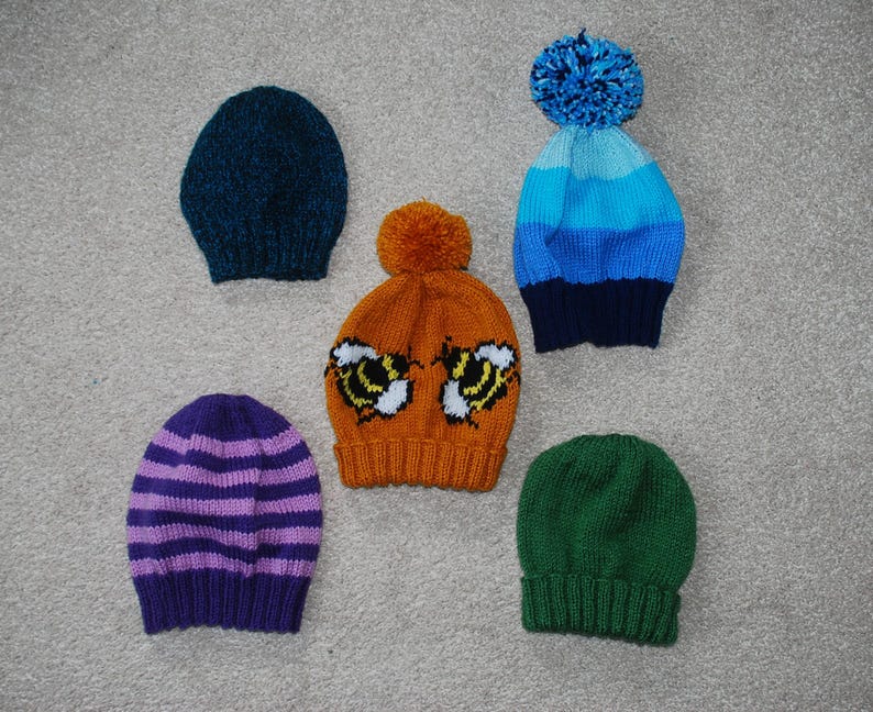 Beanie Hat, Bee, Knitting Pattern - Etsy