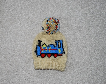 Gorro de lana, cola, patrón de tejido