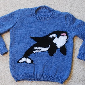 Wilbur the Whale, Children's Jumper Knitting Pattern