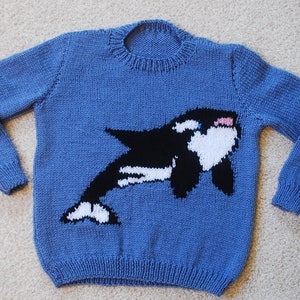 Wilbur the Whale, Children&#39;s Jumper Knitting Pattern