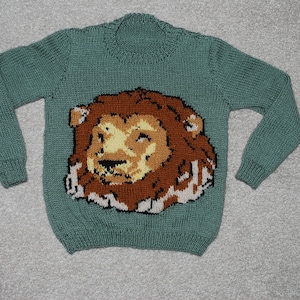 Laurie the Lion, Children&#39;s Jumper Knitting Pattern