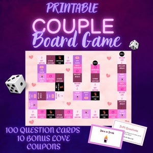 Couple Games Printable Date Night Games Anniversary Games for Couples Date  Night Fun Couple Games Night Adult Valentines Day Party Games SH1 