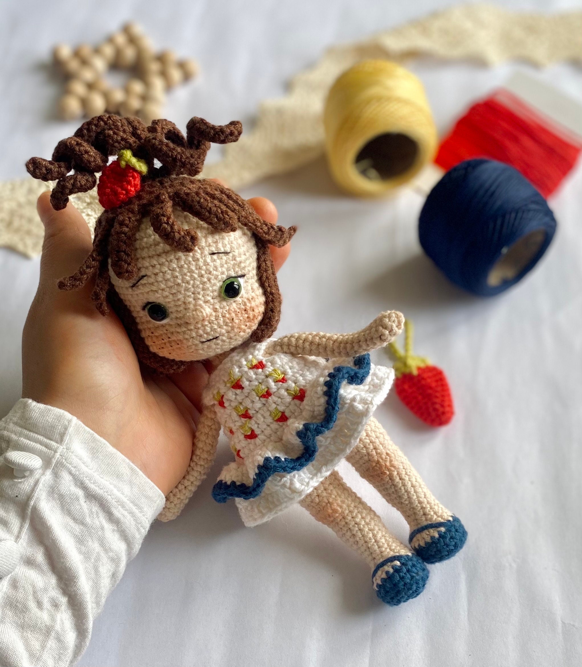 Happy Threads Handcrafted Amigurumi- Eva Doll