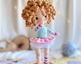 Ballerina Doll Amigurumi Crochet PDF Pattern