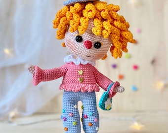 Haakpatroon amigurumi clown – Dizzy Circus Doll (pdf-patroon)