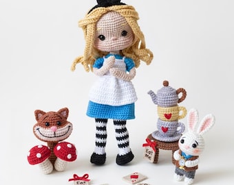 Patrón Alicia Muñeca Amigurumi Crochet PDF