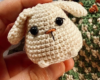 Amigurumi Crochet Keychain Rabbit “Ponti” -handmade-little toy-keyring- English PDF Pattern