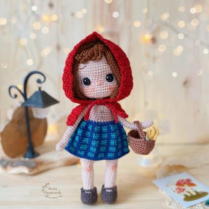 Little Red Riding Hood Crochet Amigurumi PDF English Pattern-DIY Crochet Doll-