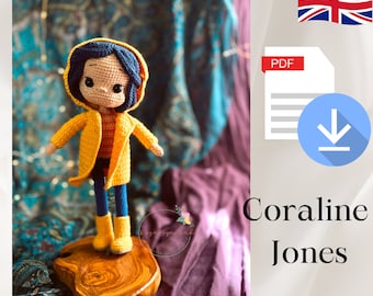 Coraline Amigurumi Doll Pdf Pattern