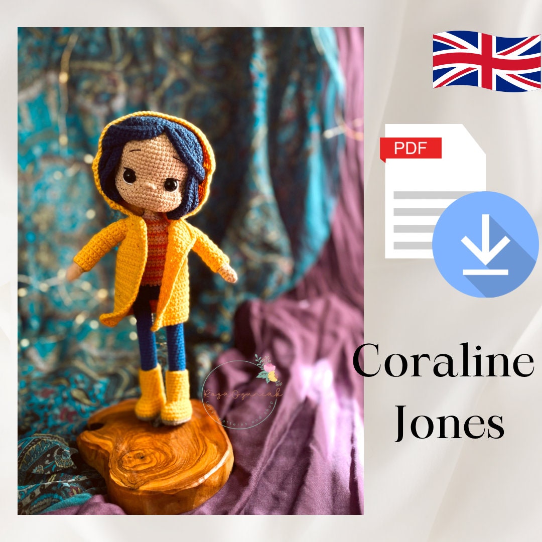 Crochet Coraline Doll with Button Eyes | GardenYarn | 2024