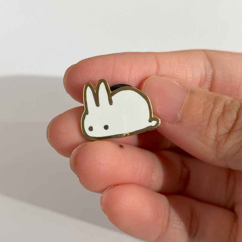Bunny Rabbit Enamel Pins - Etsy