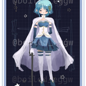 Sayaka Miki Madoka Magica Art Print