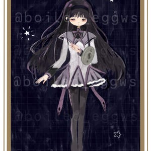 Homura Akemi Madoka Magica Art Print