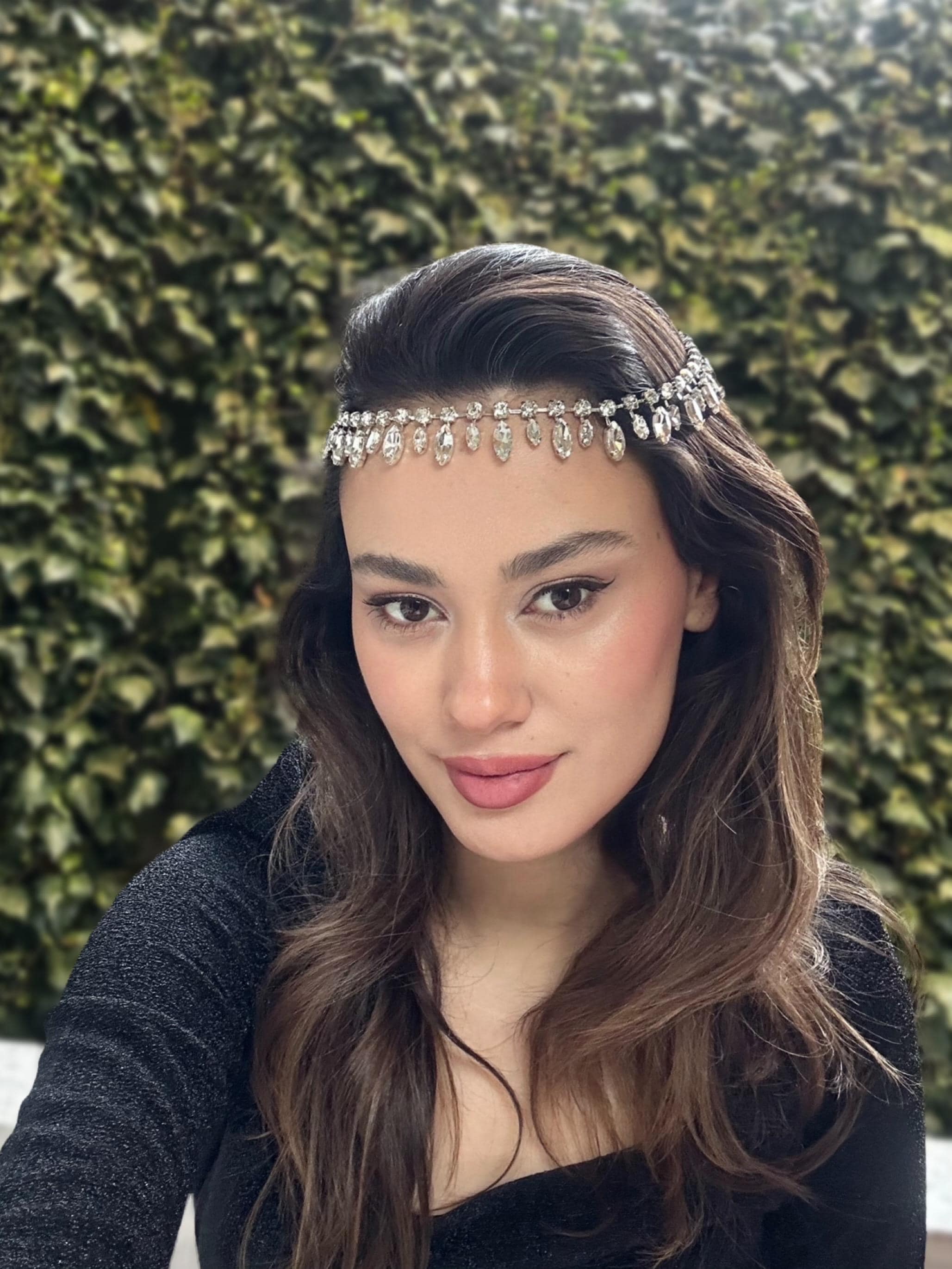 Leaf Rhinestone Bridal Headband: Wedding Hair Accessory - Etsy display picture 3