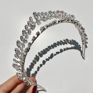 Crystal Wedding Tiara, Swarovski Crystal Bridal Tiara, Crystal Wedding Headpiece, Crystal Bridal Headpiece