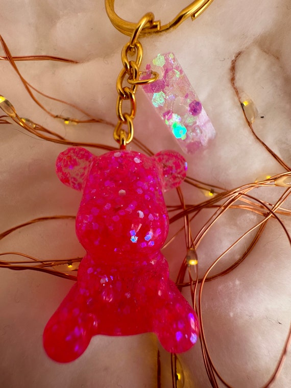 Teddy Bear Key Ring - Etsy