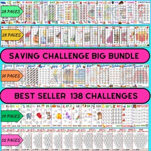 A6 Savings Challenge Mega Bundle: Mini Budget Binder Printables (Digital Download)