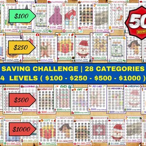 A6 Savings Challenge Tracker: Mini Budget Binder Inserts (Digital Download)