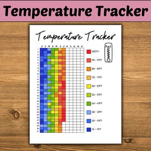 Printable Temperature Tracker Page: Weather Log (Digital Download)