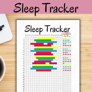 Printable Monthly Sleep Tracker: Sleep Log (Digital Download)
