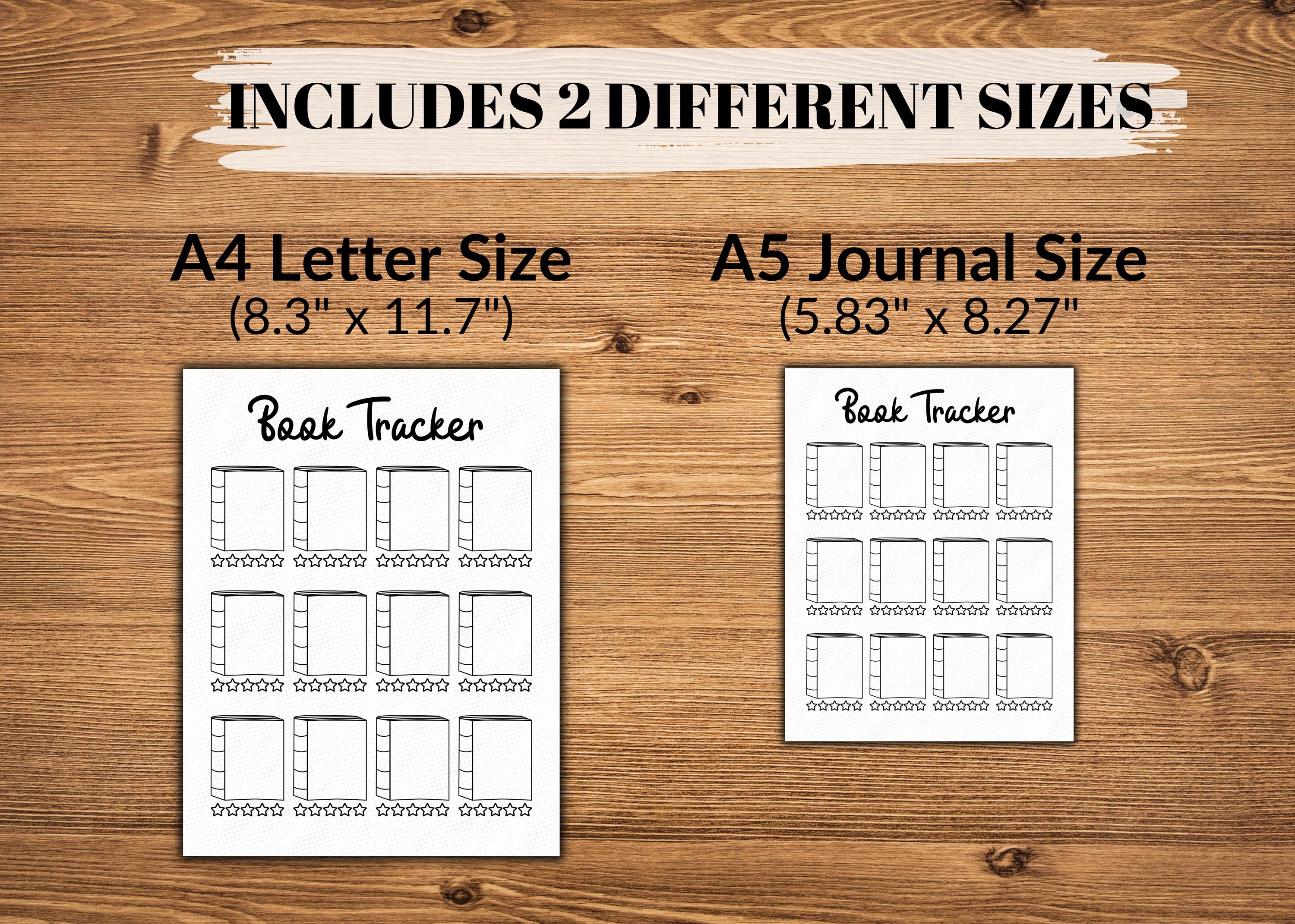Printable Book Tracker: Reading Journal Page (digital Download) - Etsy
