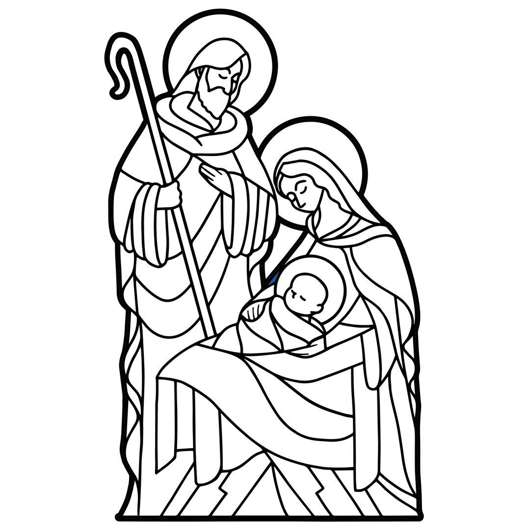 Nativity Black 007 Nativity 1xpng 1xsvg 1xjpg Etsy