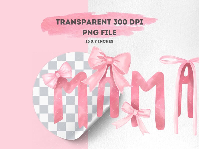 Coquette Mama Png Mothers Day Png Pink Bow Coquette Aesthetic Pink ...