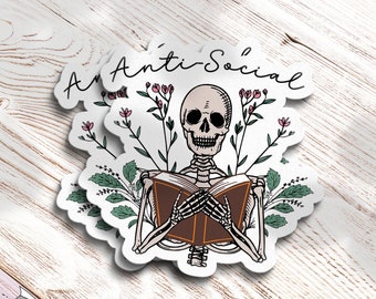 Anti-Social Bookish Sticker