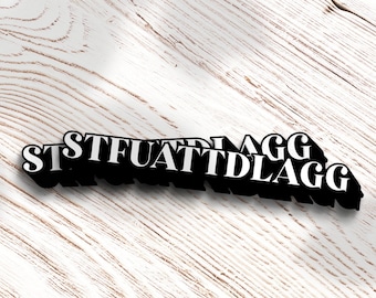 STFUATTDLAGG - Bookish Sticker