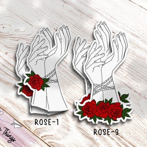 Tie Me Up with Roses - Bookish Sticker - Dark Romance Sticker
