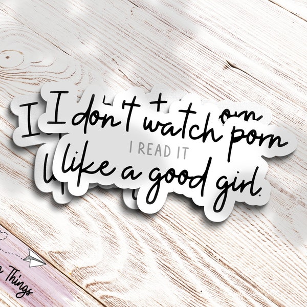 I don't watch, I read - Bookish Sticker