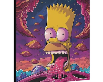 Kosmische Bart Simpson Leinwand