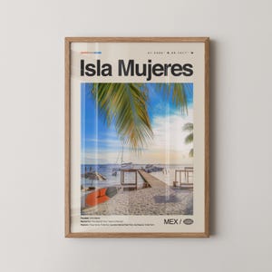 Isla Mujeres Print Mexico, Isla Mujeres Wall Art, Isla Mujeres Poster, Isla Mujeres Photo, Playa Norte, Punta Sur, Templo de Ixchel, Garrafo