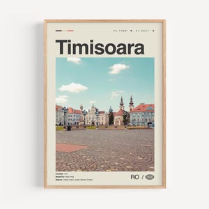 Timisoara Print schwarz und weiß Nr. 1, Timisoara Wandkunst, Timisoara Poster, Timisoara Foto, Timisoara Karte, Rumänien