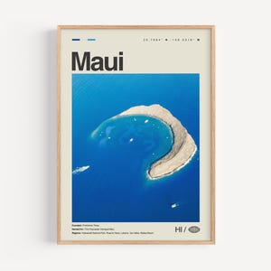 Maui Print Hawaii, Maui Wall Art, Maui Poster, Maui Photo, Hāna Highway, Kaanapali Beach, Maui Cultural Center