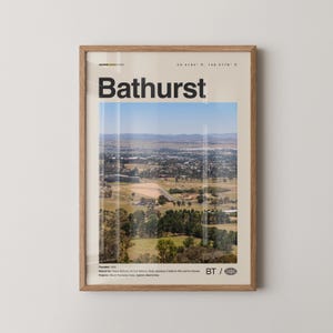 Impresión de Bathurst, Arte mural de Bathurst, Póster de Bathurst, Foto de Bathurst, Decoración de pared de Bathurst, Mapa de Bathurst, Australia
